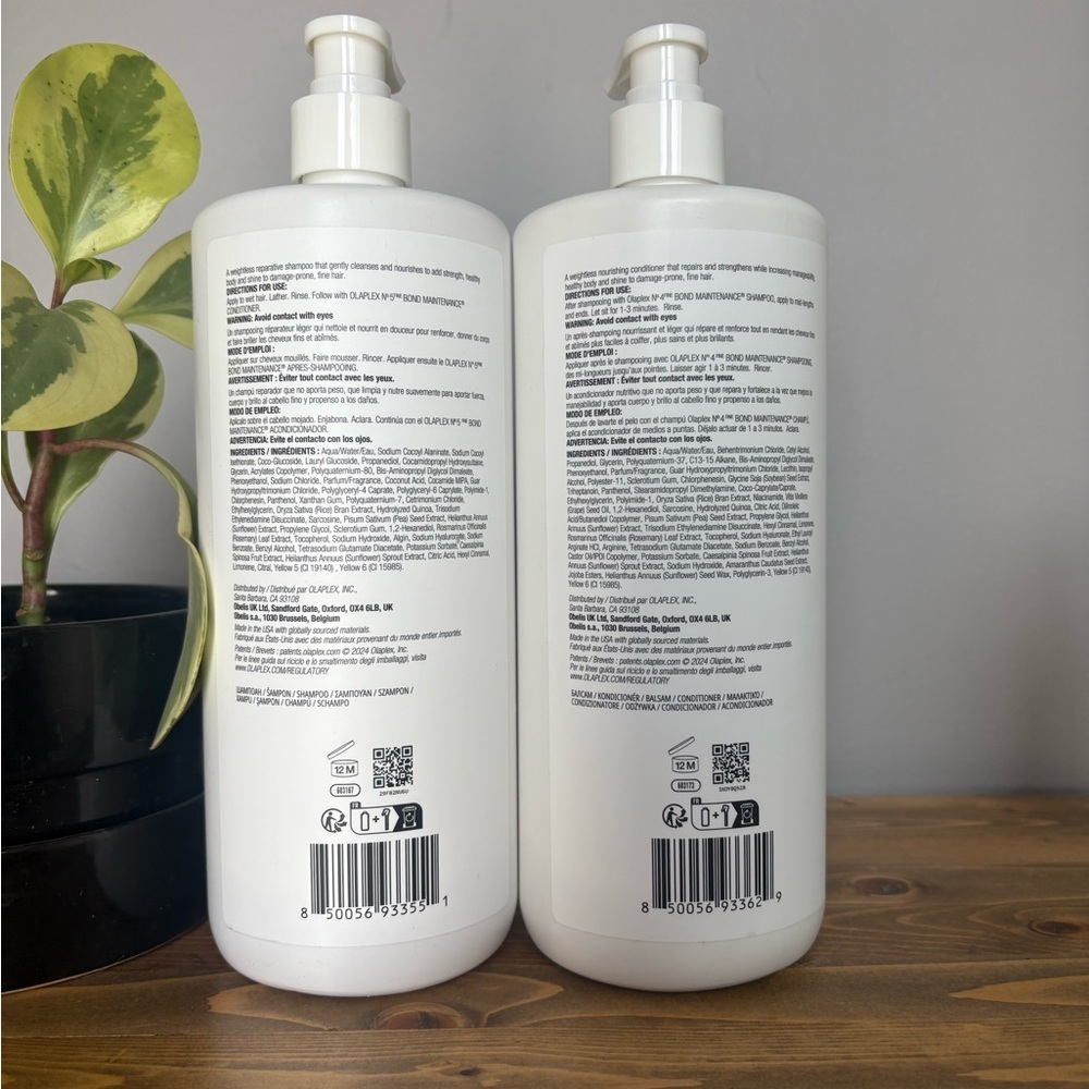 Olaplex No.4 Fine Shampoo 1L and No.5 Fine Conditioner 1L - Picture 2 of 7